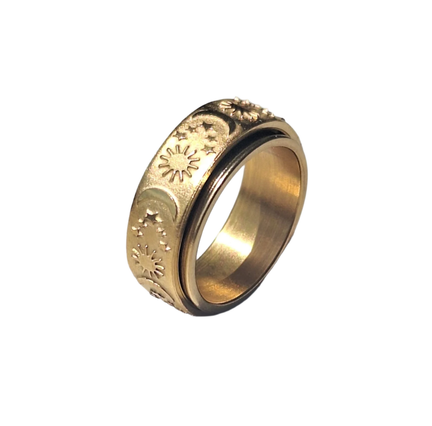 SUN N MOON ROTERBAR RING