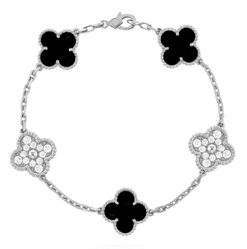 FORTUNE CLOVER SILVER/BLACK